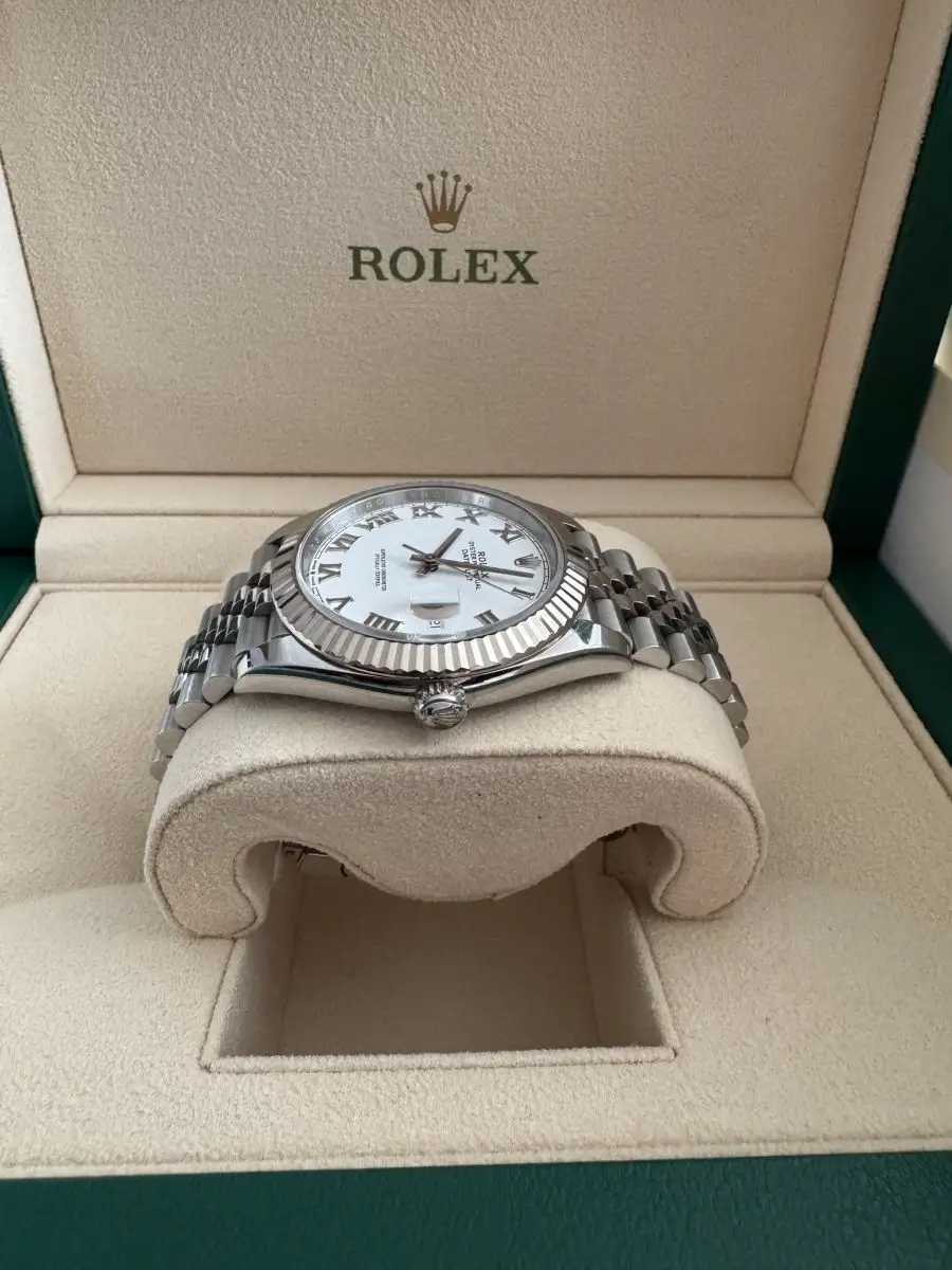 2022 Rolex Datejust 41 white Roman dial - Image 2
