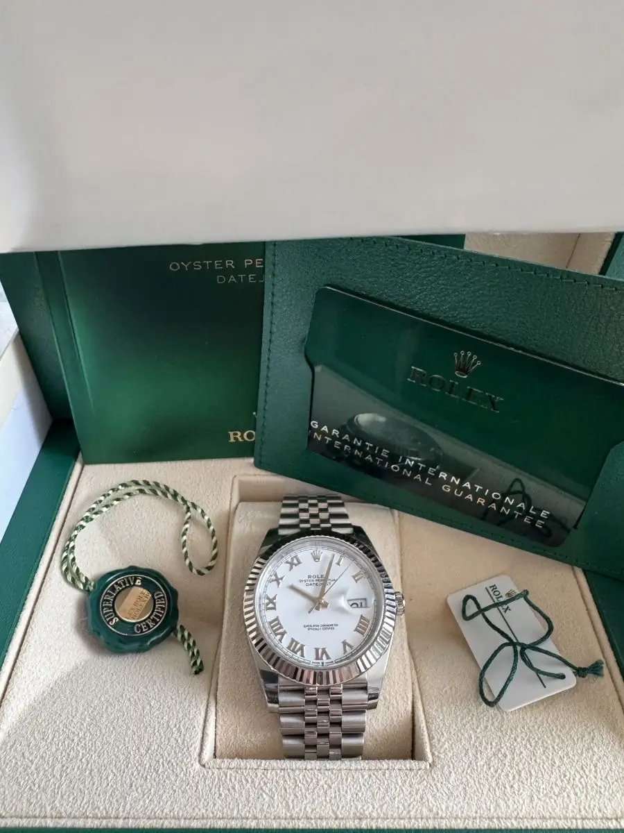 2022 Rolex Datejust 41 white Roman dial - Image 5