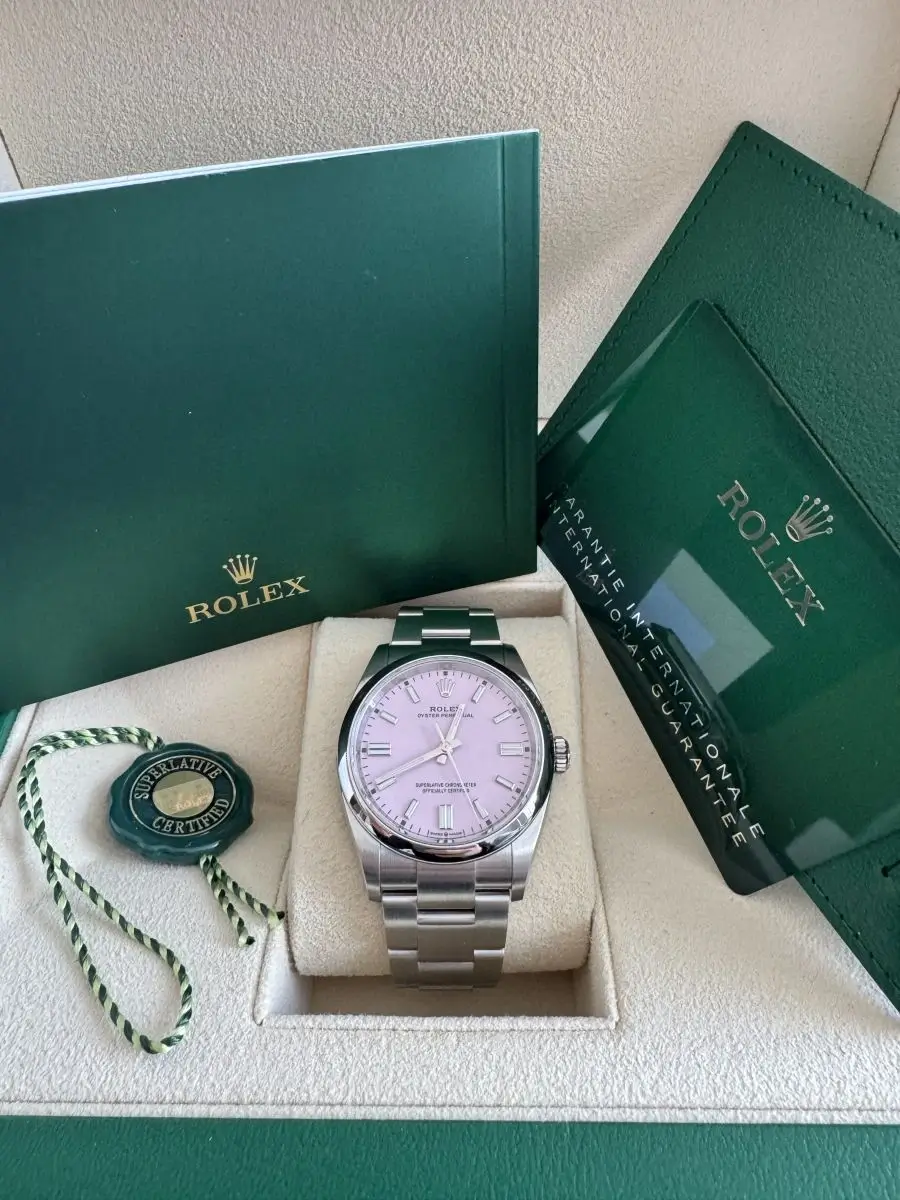 2023 Rolex 126000 OP36 Candy Pink Dial - Image 5